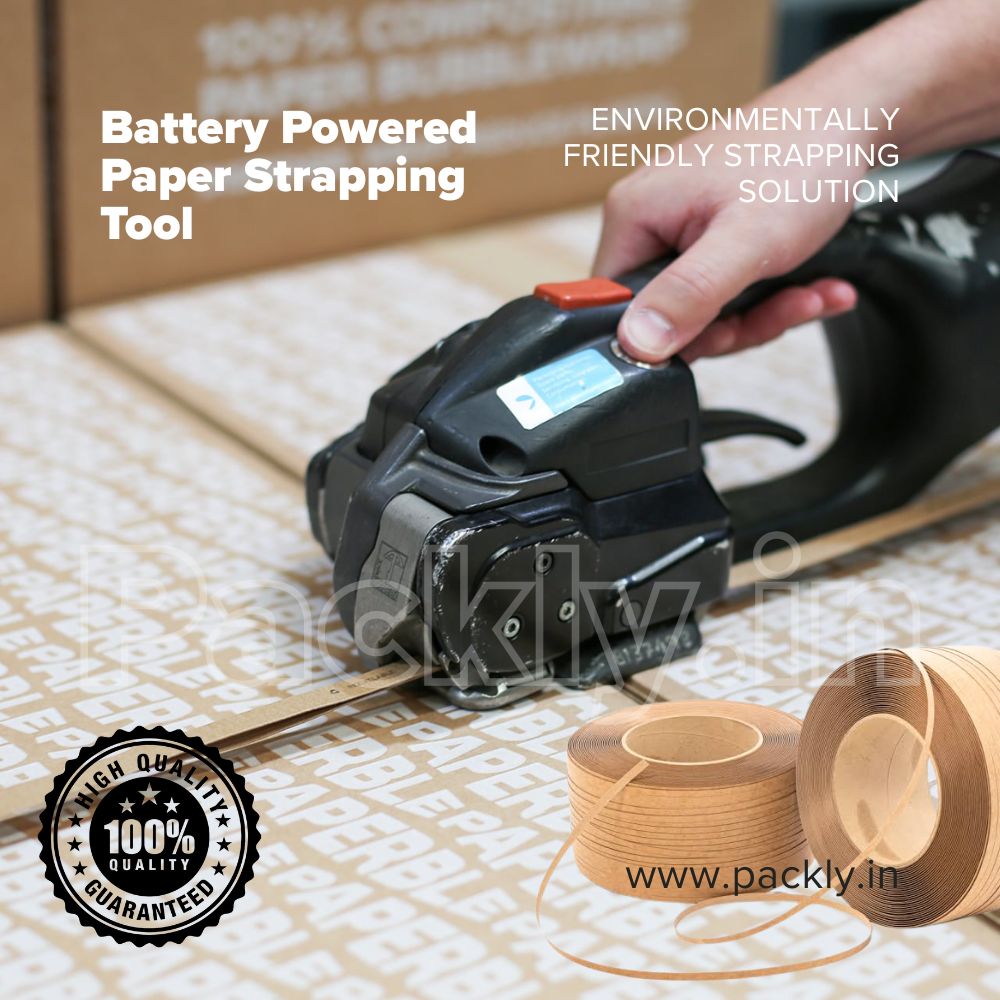 Battery Powered Paper Strapping Tool